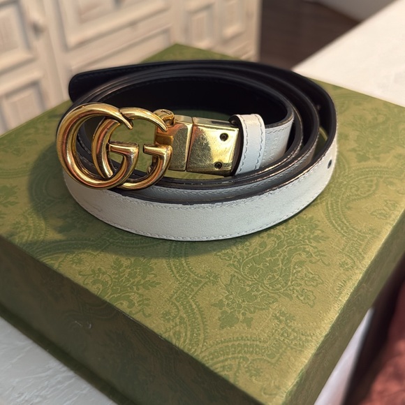 Gucci Marmont reversible thin belt size 110 - Picture 1 of 9